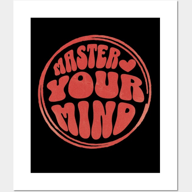 Encouraging Quotes - Master Your Mind Wall Art by AnimeVision